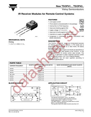 TSOP4133 datasheet  